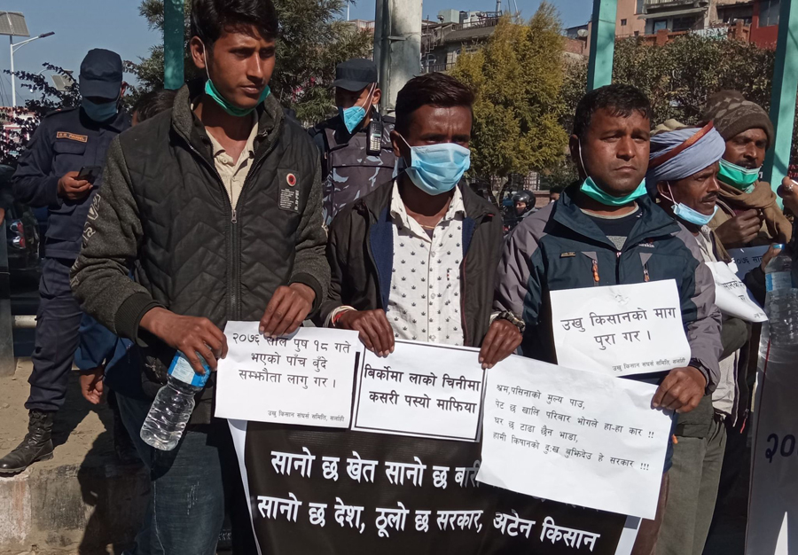 उखु किसान भन्छन्- पैसा नपाएसम्म घर जाँदैनौं