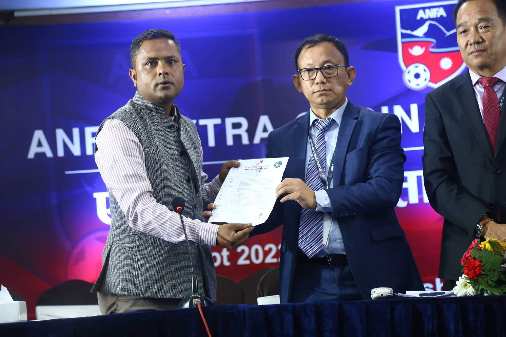 प्रशिक्षक हुमागाईंको प्रस्तुतिप्रति खेलकुद पत्रकारको आपत्ति, एन्फालाई बुझाए ध्यानाकर्षणपत्र