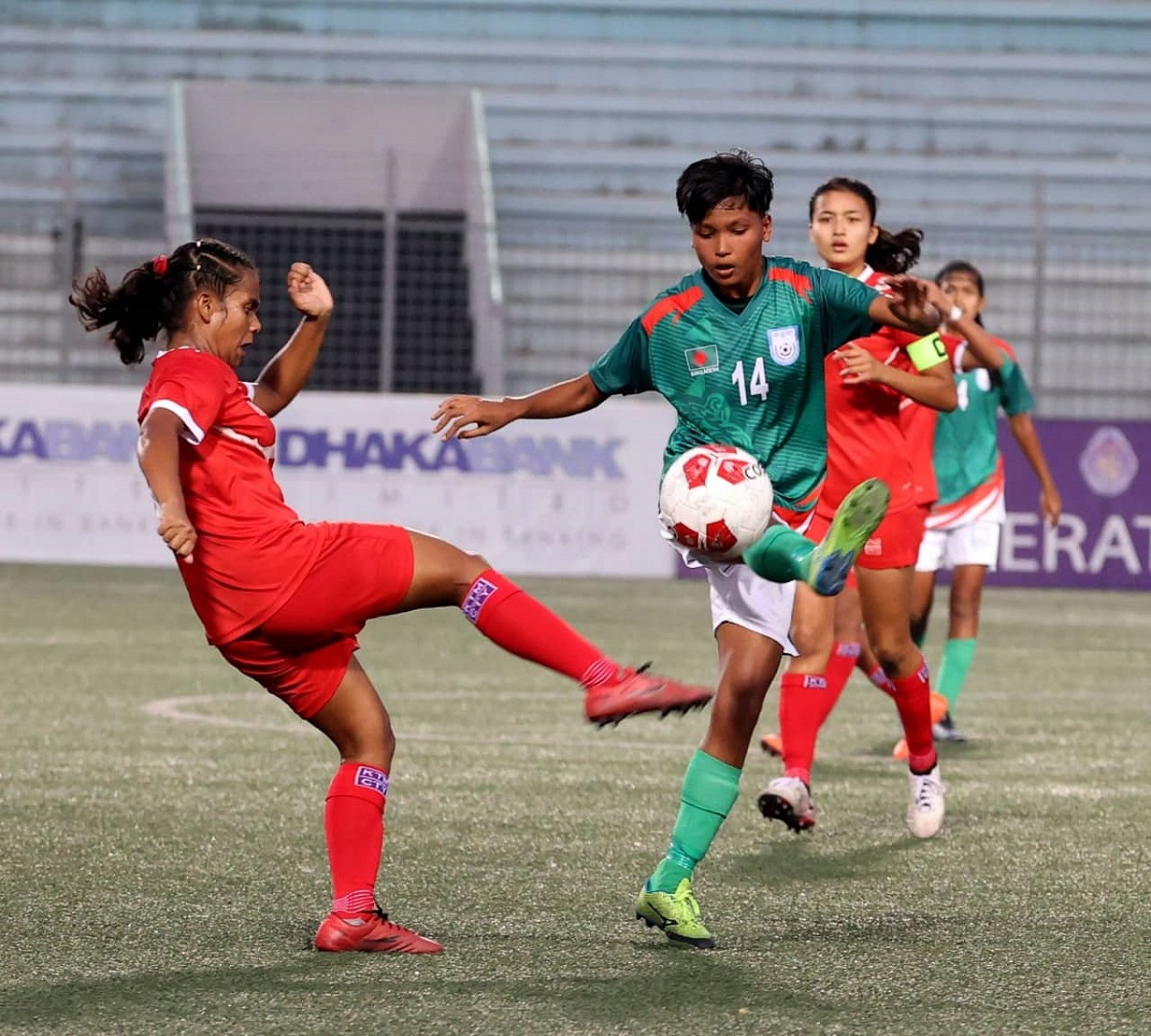 अन्तिम खेलको पहिलो हाफमा लिएको अग्रतासँगै उपाधि नजिक नेपाल