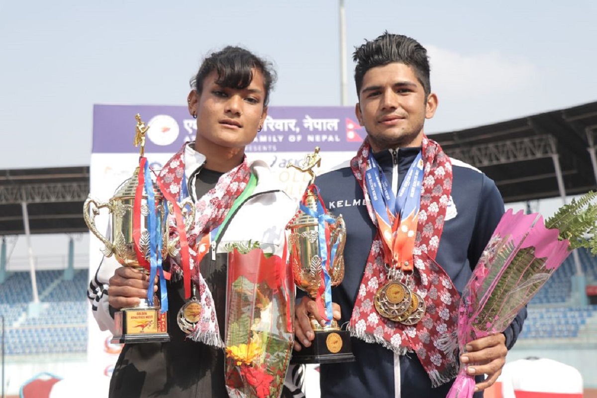 गोल्डेन एथलेटिक्स मिटमा तेज र निशा सर्वोत्कृष्ट