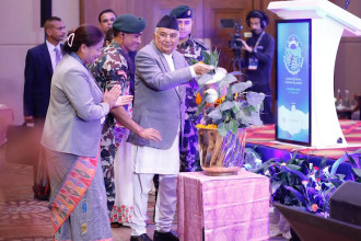 राष्ट्रपति पौडेलद्वारा हिन्दु कुश हिमालय संसदीय सम्मेलनको उद्घाटन