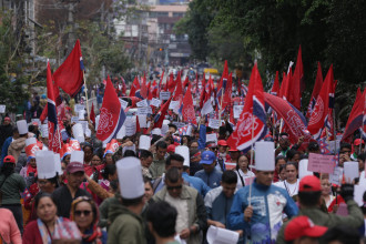 मे दिवसकाे अवसरमा जिफन्टले निकाल्याे भृकुटीमण्डपबाट र्‍याली (तस्बिरसहित)