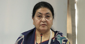 भाडाको घरमा सम्पर्क कार्यालय खोल्दै पूर्वराष्ट्रपति भण्डारी