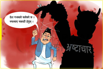 क्यापिटल कार्टुन : हाे, देश गजबले चलेकाे छ!