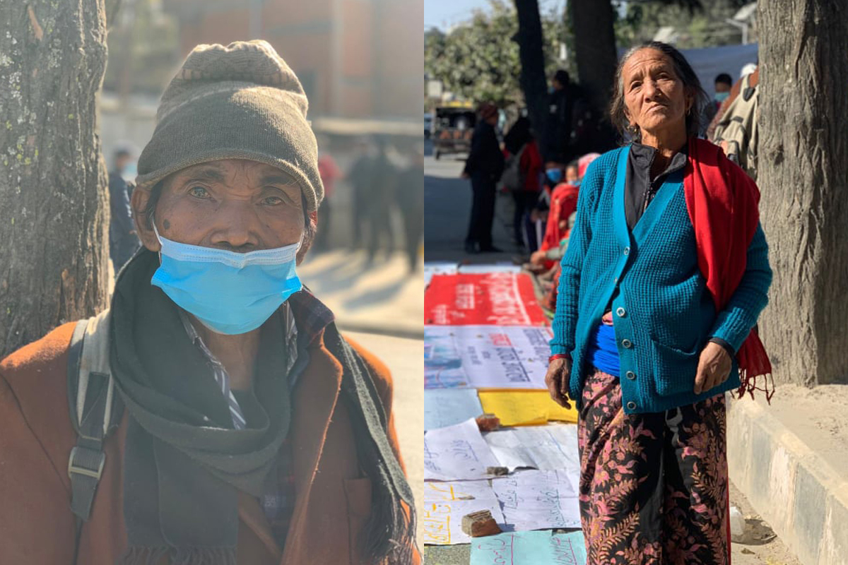 घर नभएका बाँदरझुलावासी कठ्यांग्रिँदै रोइरहेछन् राजधानीमा