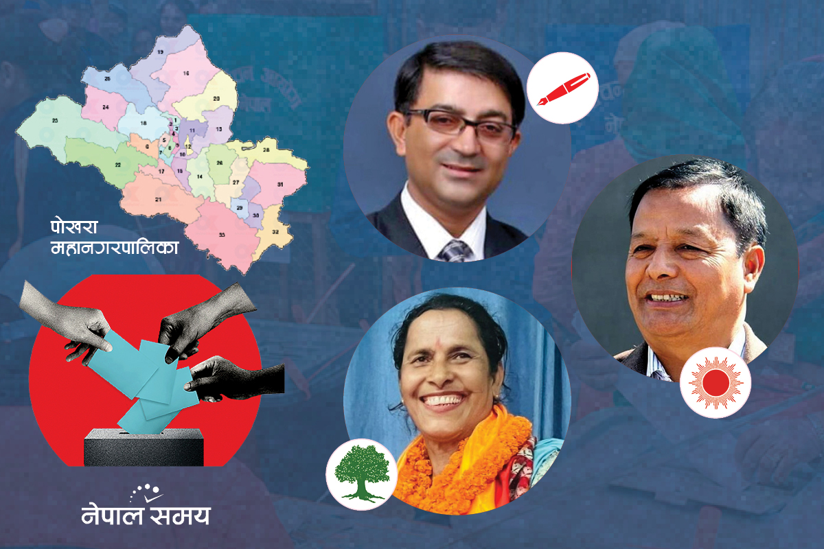 पोखरामा टक्कर : थापालाई विगतको भर, आचार्यलाई गठबन्धनभित्रै डर